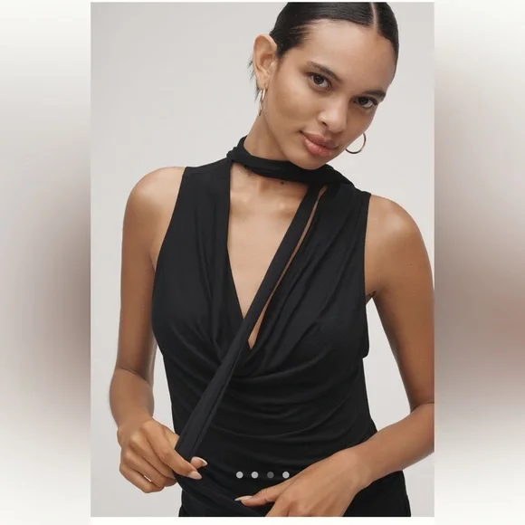 NWT Anthropologie cowl-neck scarf tank - Picture 3 of 5